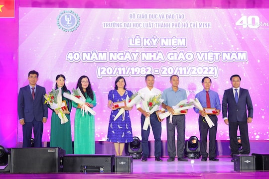 Trường Đại học Luật TP.HCM tổ chức Lễ kỷ niệm 40 năm Ngày Nhà giáo Việt Nam
