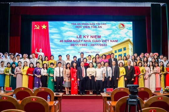 Học viện Toà án tổ chức Lễ kỷ niệm 40 năm Ngày Nhà giáo Việt Nam