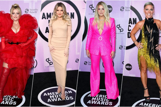 Dàn sao nổi tiếng xuất hiện tại thảm đỏ American Music Awards 2022, ai cũng quyến rũ