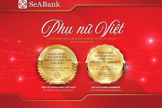 SeABank nhận giải thưởng Ngân hàng sáng tạo nhất dành cho phụ nữ Việt Nam 2022
