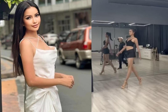 Ngọc Châu luyện catwalk tại Philippines, kỹ năng và thần thái cực đỉnh