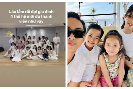 Phan Hiển hào hứng tung khoảnh khắc đại gia đình 4 thế hệ tề tựu chụp ảnh kỉ niệm trước đám cưới