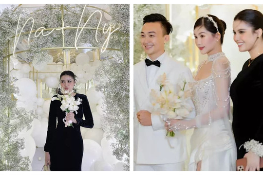 Cuối cùng cũng lộ diện cô gái bắt được hoa cưới của Hoa hậu Lê Âu Ngân Anh