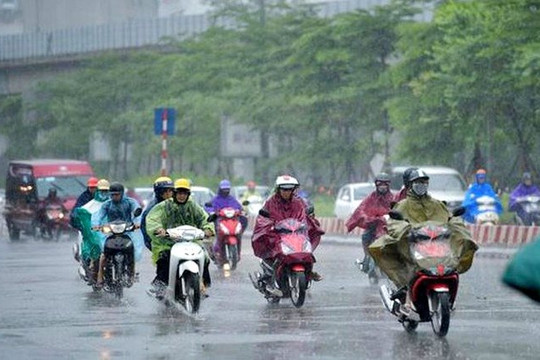 Không khí lạnh tăng cường, các tỉnh miền Bắc chuyển lạnh, có mưa dông