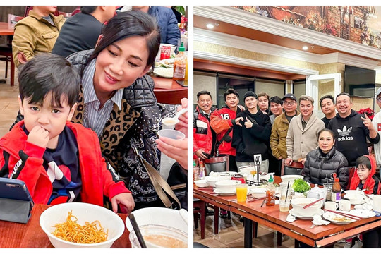 Vợ cũ Đàm Vĩnh Hưng hội ngộ nam ca sĩ và bé Polo tại Mỹ, vẫn tinh tế làm điều này