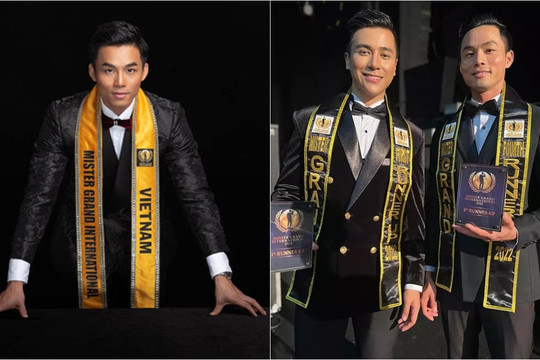 Đại diện Việt Nam - Vũ Linh chính thức trở thành Á vương 4 cuộc thi Mister Grand International 2022