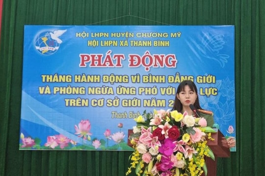 Hội LHPN Công an huyện Chương Mỹ tuyên truyền bình đẳng giới và ứng phó bạo lực giới