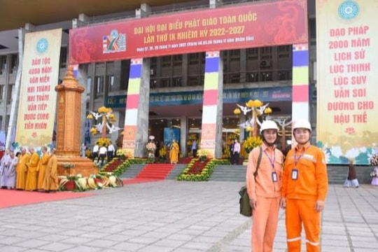 EVNHANOI lên phương án đảm bảo chất lượng điện năng phục vụ Đại hội đại biểu Phật giáo