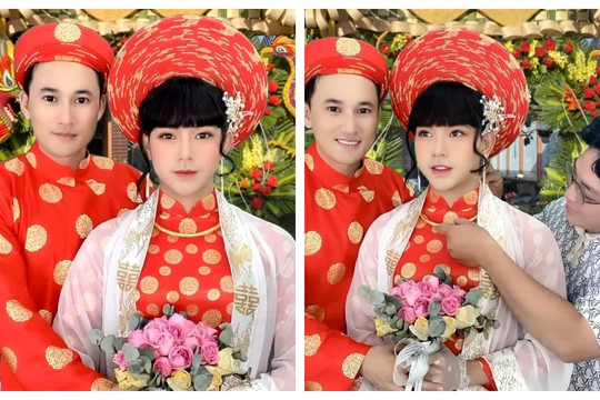 Hà Trí Quang và Thanh Đoàn chụp ảnh cưới với trang phục áo dài khăn đống nền nã