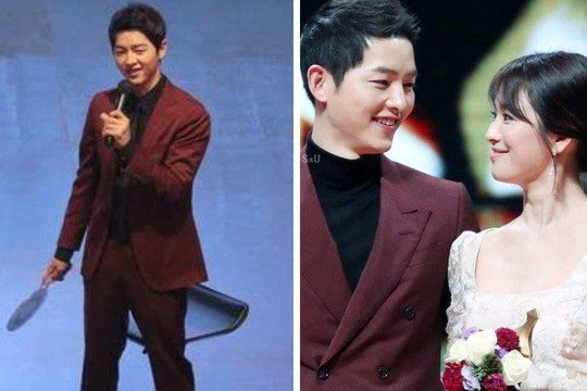 Song Joong Ki mặc lại trang phục lúc sánh đôi với Song Hye Kyo, còn nhắc lại kỷ niệm đóng 'Hậu duệ của mặt trời'