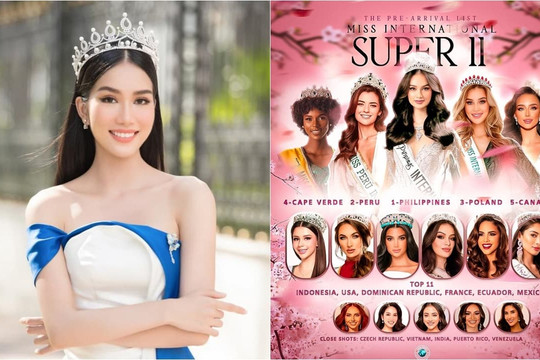Vừa xuất ngoại, Phương Anh đã được Global Beauties đánh giá lọt Top 11 chung cuộc tại Miss International 2022