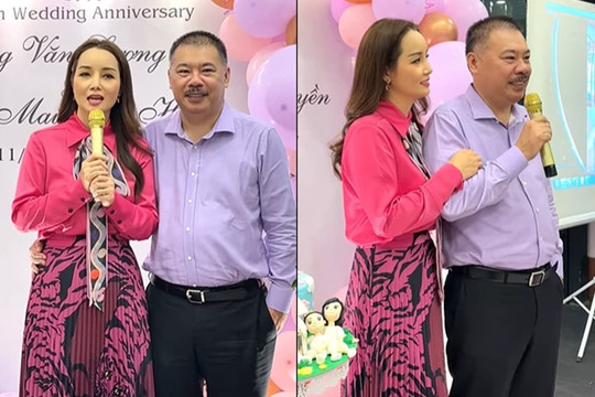 Mai Thu Huyền và ông xã kỷ niệm 20 năm ngày cưới