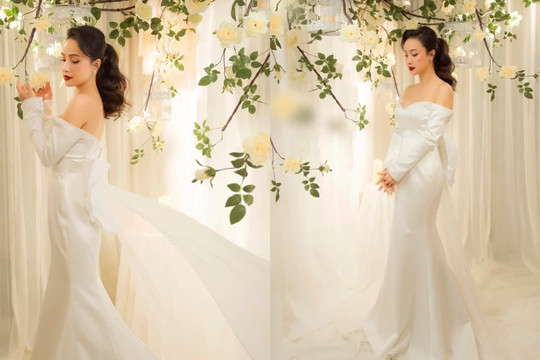 Lê Bê La khoe ảnh diện đồ cưới, dân tình bán tín bán nghi sắp có tin vui