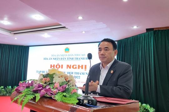 TAND tỉnh Thanh Hóa tập huấn nghiệp vụ Hội thẩm nhân dân lần 2 năm 2022