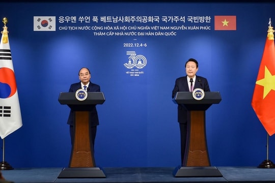 Việt Nam - Hàn Quốc nâng cấp quan hệ lên 'Đối tác chiến lược toàn diện'