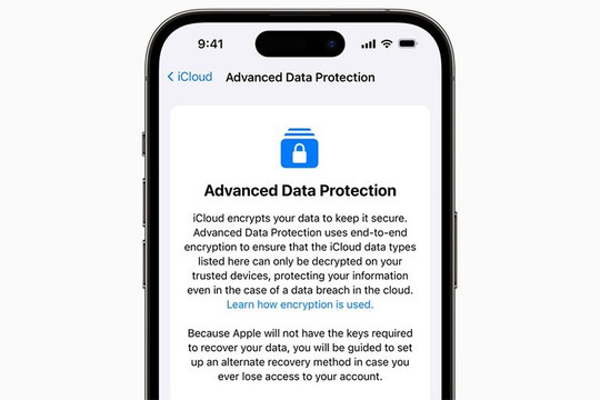 Apple thêm mã hóa đầu cuối vào dữ liệu iCloud