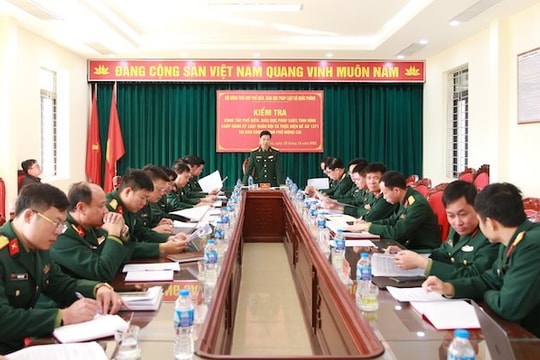 Ban Chỉ huy quân sự TP Móng Cái tích cực tuyên truyền phổ biến pháp luật trong nhân dân
