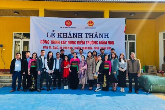 Khánh thành công trình tại điểm trường mầm non bản Tai Giác
