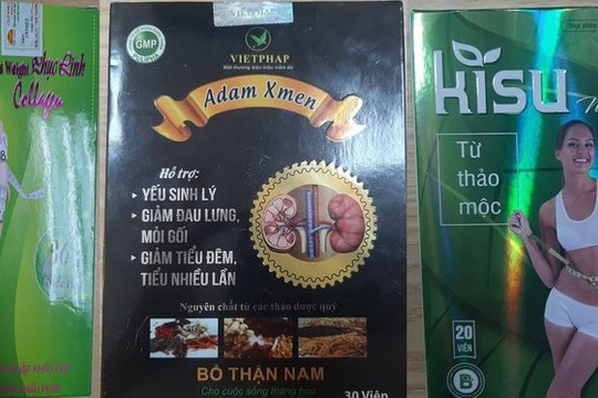 Hàng loạt sản phẩm giảm cân, bổ thận tráng dương chứa chất cấm