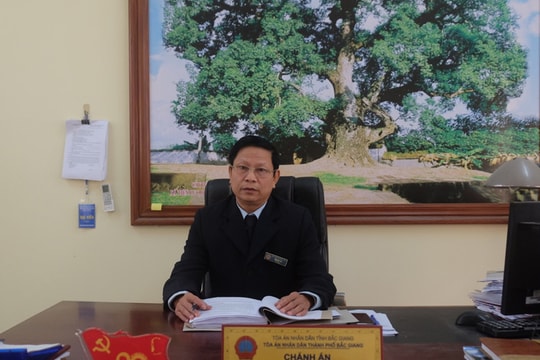 TAND thành phố Bắc Giang tiên phong xét xử trực tuyến đầu tiên trong cả nước