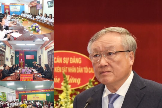 Kết nối gần 800 điểm cầu tham gia Hội nghị triển khai công tác Tòa án năm 2023