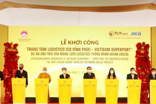 T&T Group cùng đối tác Singapore khởi công “siêu cảng” đầu tiên của mạng lưới Logistics thông minh Asean