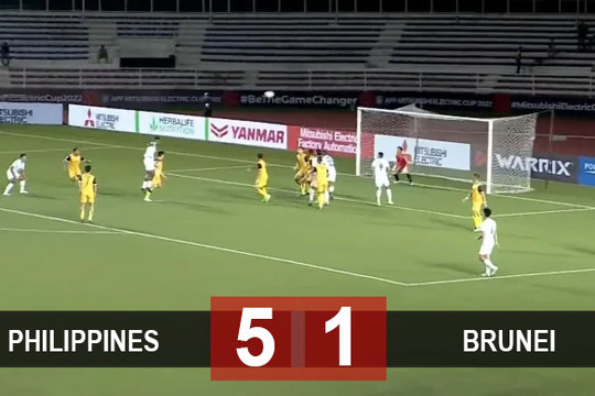 Kết quả Philippines 5-1 Brunei: Chủ nhà có chiến thắng đầu tiên