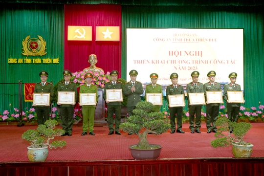 Hội nghị tổng kết công tác Công an tỉnh Thừa Thiên Huế