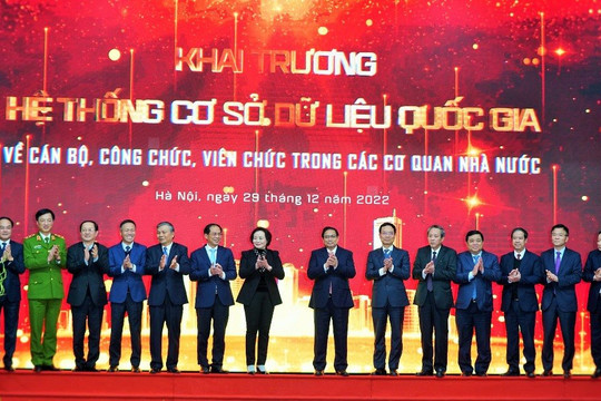 Khai trương Hệ thống Cơ sở dữ liệu quốc gia về cán bộ, công chức, viên chức