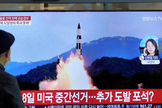 Triều Tiên lại phóng thử tên lửa đạn đạo