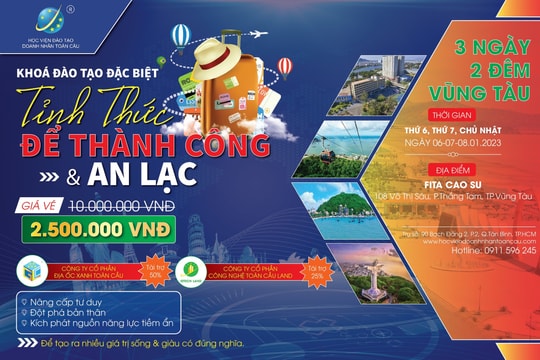 Xanh Toàn Cầu Group: Khóa học "Tỉnh thức để thành công và an lạc"