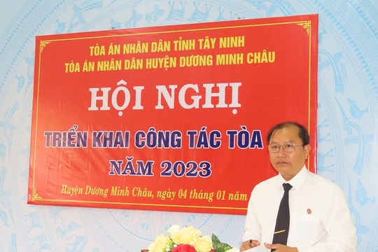 TAND huyện Dương Minh Châu tiếp tục đẩy mạnh công tác cải cách tư pháp