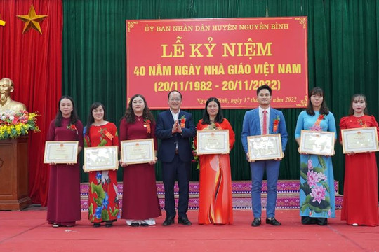 Ngành GD&ĐT huyện Nguyên Bình: Nhìn lại một năm đầy quyết tâm và thành tích