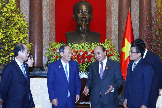 Lãnh đạo Nhà nước, Chính phủ tiếp nguyên Thủ tướng Nhật Bản Suga Yoshihide