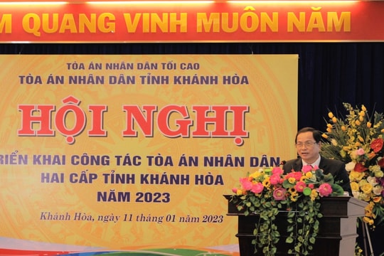 TAND hai cấp tỉnh Khánh Hòa: Tăng cường ứng dụng phần mềm Trợ lý ảo cho Thẩm phán