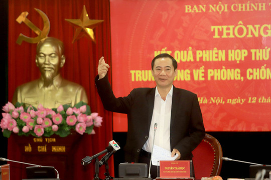 Thi hành kỷ luật 539 đảng viên, 47 cán bộ cấp cao liên quan đến tham nhũng, tiêu cực trong năm 2022