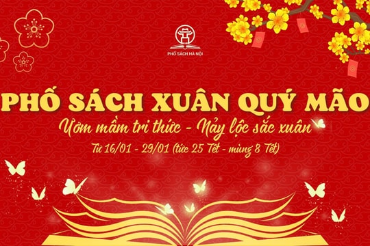 Phố sách Xuân Quý Mão 2023: Ươm mầm tri thức - Nảy lộc sắc xuân