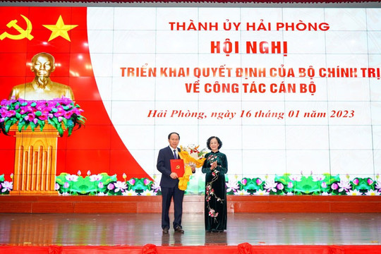 Phó Chủ tịch kiêm Tổng Thư ký Ủy ban Trung ương MTTQ Việt Nam làm Bí thư Thành ủy Hải Phòng