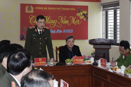 Thanh Hóa tăng cường gần 400 cán bộ, chiến sĩ công an đảm bảo ANTT trong đêm giao thừa