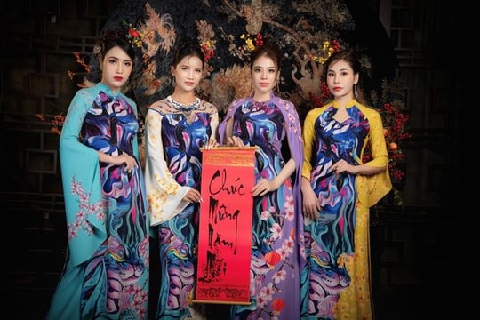 NTK Thoa Trần gây “chấn động” làng mốt Việt khi ra mắt BST áo dài “Sắc xuân”