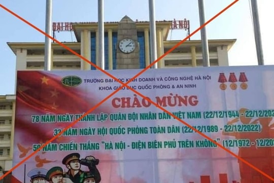 Phạt 50 triệu đồng công ty in cờ Trung Quốc lên pano của đại học