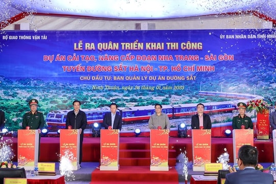 Lễ ra quân dự án nâng cấp tuyến đường sắt Nha Trang - Sài Gòn
