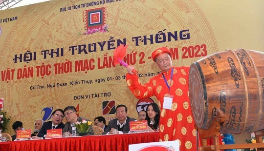 Hải Phòng: Hội thi Vật dân tộc thời Mạc thu hút 13 đoàn với 64 đô vật