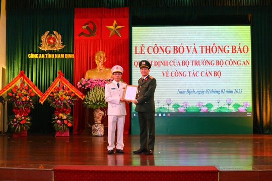 Công an tỉnh Nam Định có tân Phó giám đốc