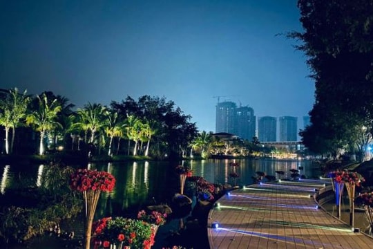 Ecopark đưa vào hoạt động cung đường dạo bộ đẹp nhất miền Bắc