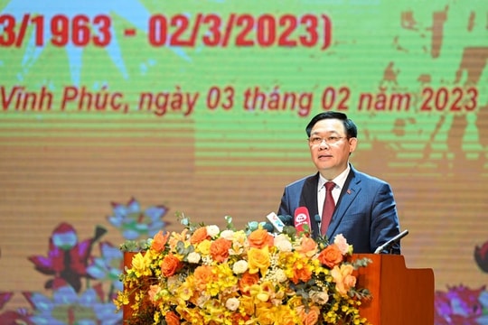 Chủ tịch Quốc hội Vương Đình Huệ dự Lễ kỷ niệm 93 năm ngày thành lập Đảng và 60 năm Bác Hồ về thăm tỉnh Vĩnh Phúc