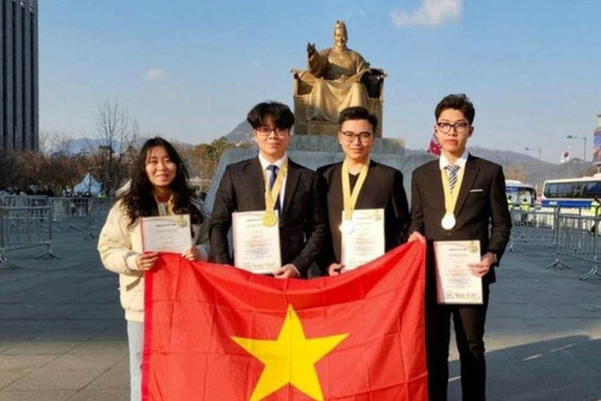 Việt Nam có 4 học sinh giành Huy chương Vàng Olympic Phát minh và Sáng tạo thế giới