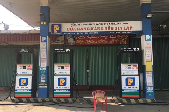 Ninh Bình: 15% cửa hàng xăng dầu tạm đóng cửa