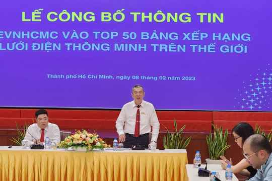 EVNHCMC vào Top 50 Bảng xếp hạng lưới điện thông minh thế giới