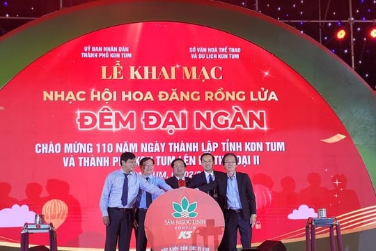 Lễ hội hoa đăng và đêm nhạc hội chào mừng 110 năm thành lập tỉnh Kon Tum
